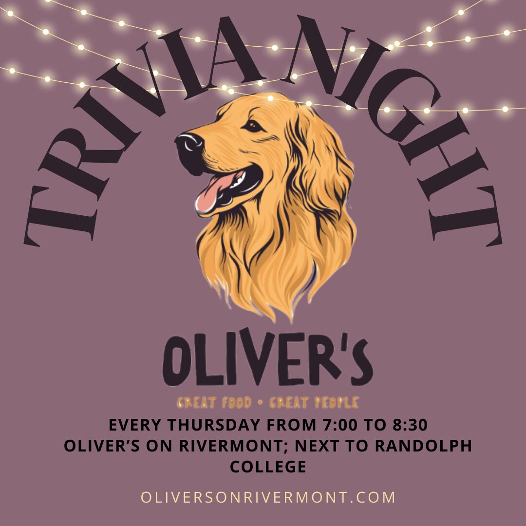 Oliver's Thursday Trivia Night from 7:00 - 8:30
